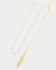 JOANNA DAHDAH - Drop Lariat Necklace, Yellow Gold