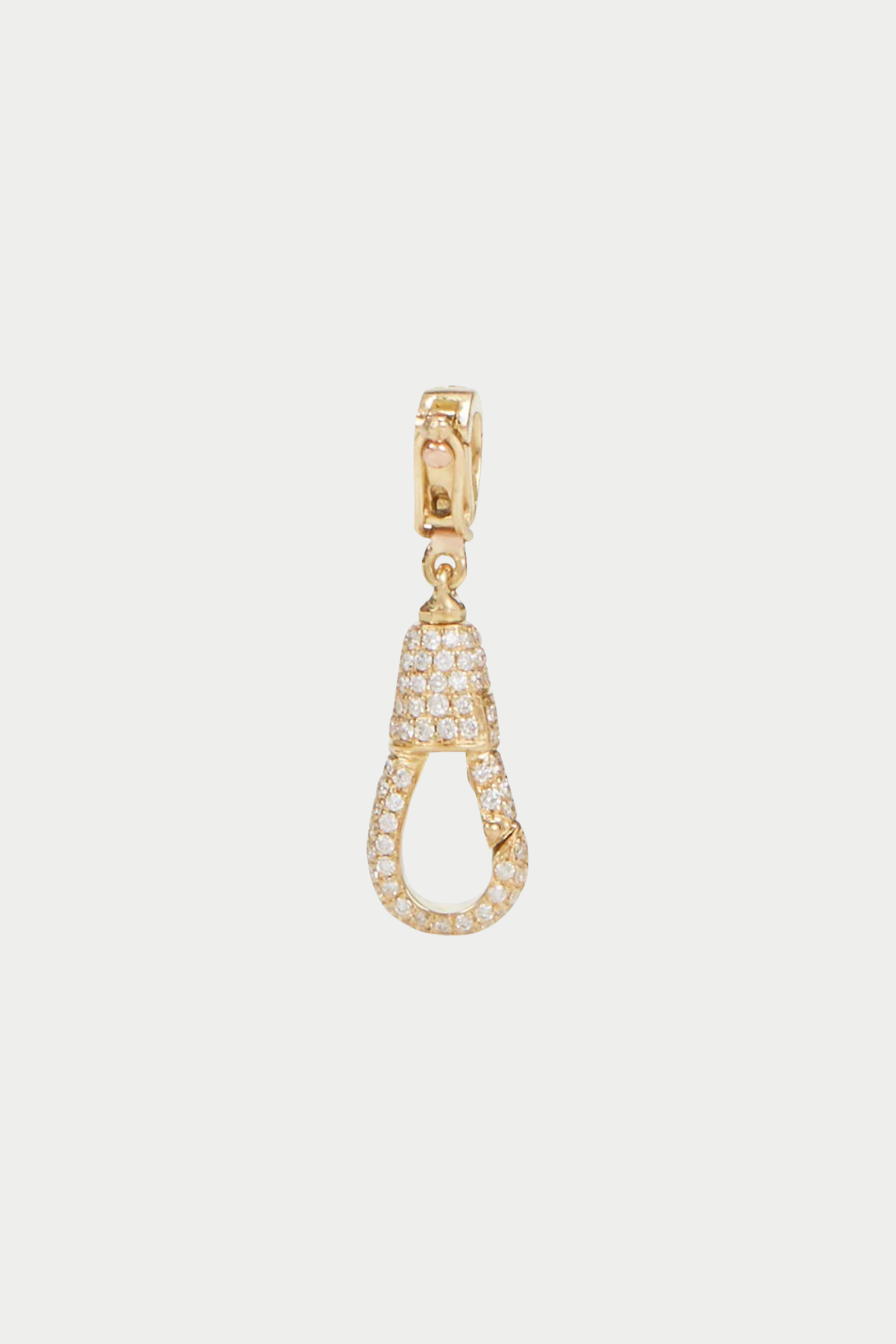 JOANNA DAHDAH - Large Diamond Hook Full Pave, Yellow Gold