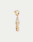 JOANNA DAHDAH - Large Diamond Hook Full Pave, Yellow Gold