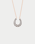 JOANNA DAHDAH - Horseshoe Necklace, Brown Diamonds