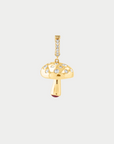 JOANNA DAHDAH - Scattered Diamonds Mushroom Pendant, Yellow Gold