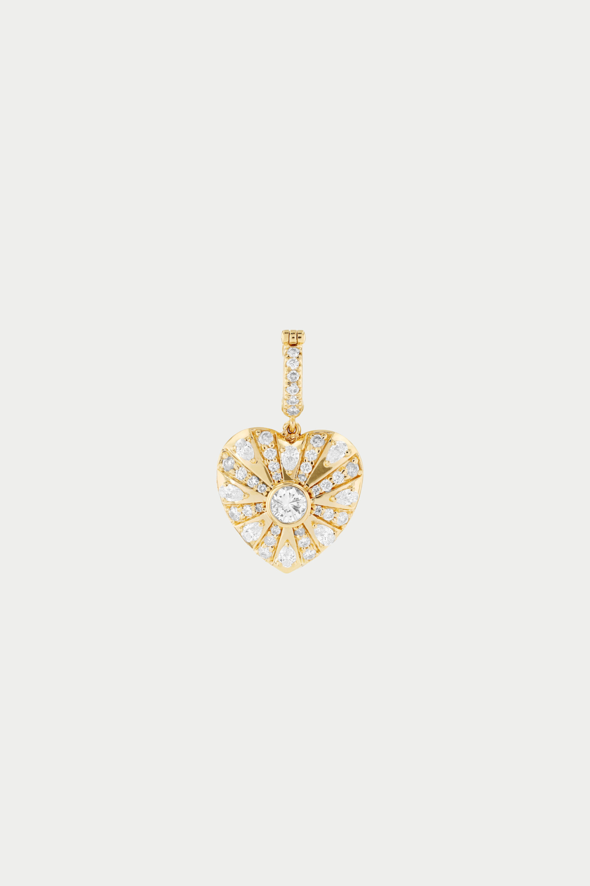 JOANNA DAHDAH - Medium Mila Heart Pendant, Diamond