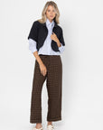 CORDERA - Relaxed Linen Pant, Checkered