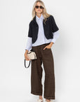 CORDERA - Relaxed Linen Pant, Checkered