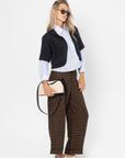 CORDERA - Relaxed Linen Pant, Checkered