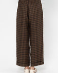 CORDERA - Relaxed Linen Pant, Checkered