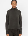 DUNE - High Neck Side Slit Turtleneck, Woods