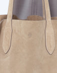 Mark Cross - Suede Eleanor Tote, Mushroom