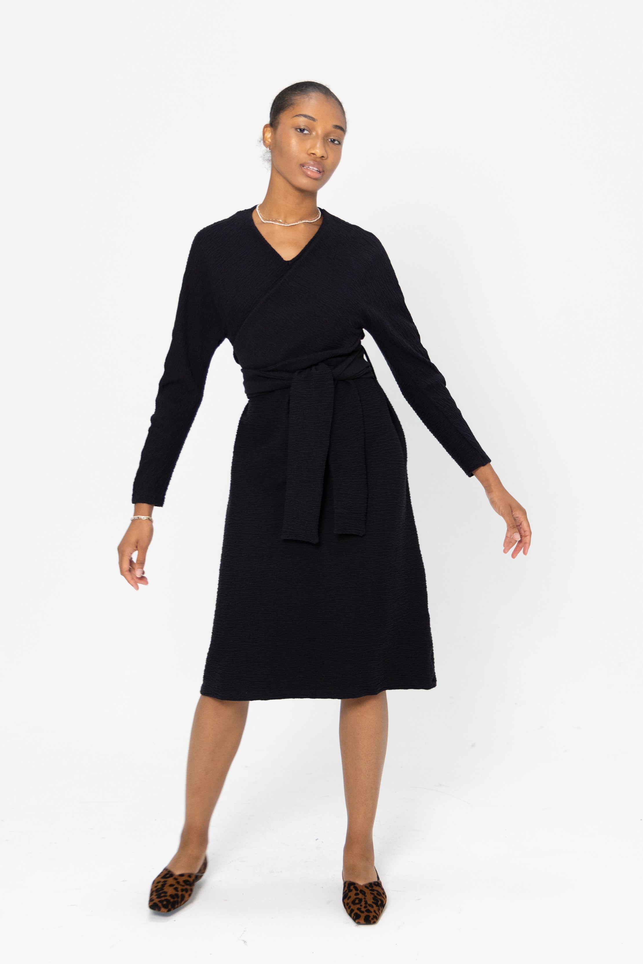 Henrik Vibskov Cross Jersey Dress, Black – Kick Pleat