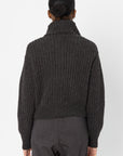 LEMAIRE - Trucker Collar Zipped Cardigan, Dark Espresso