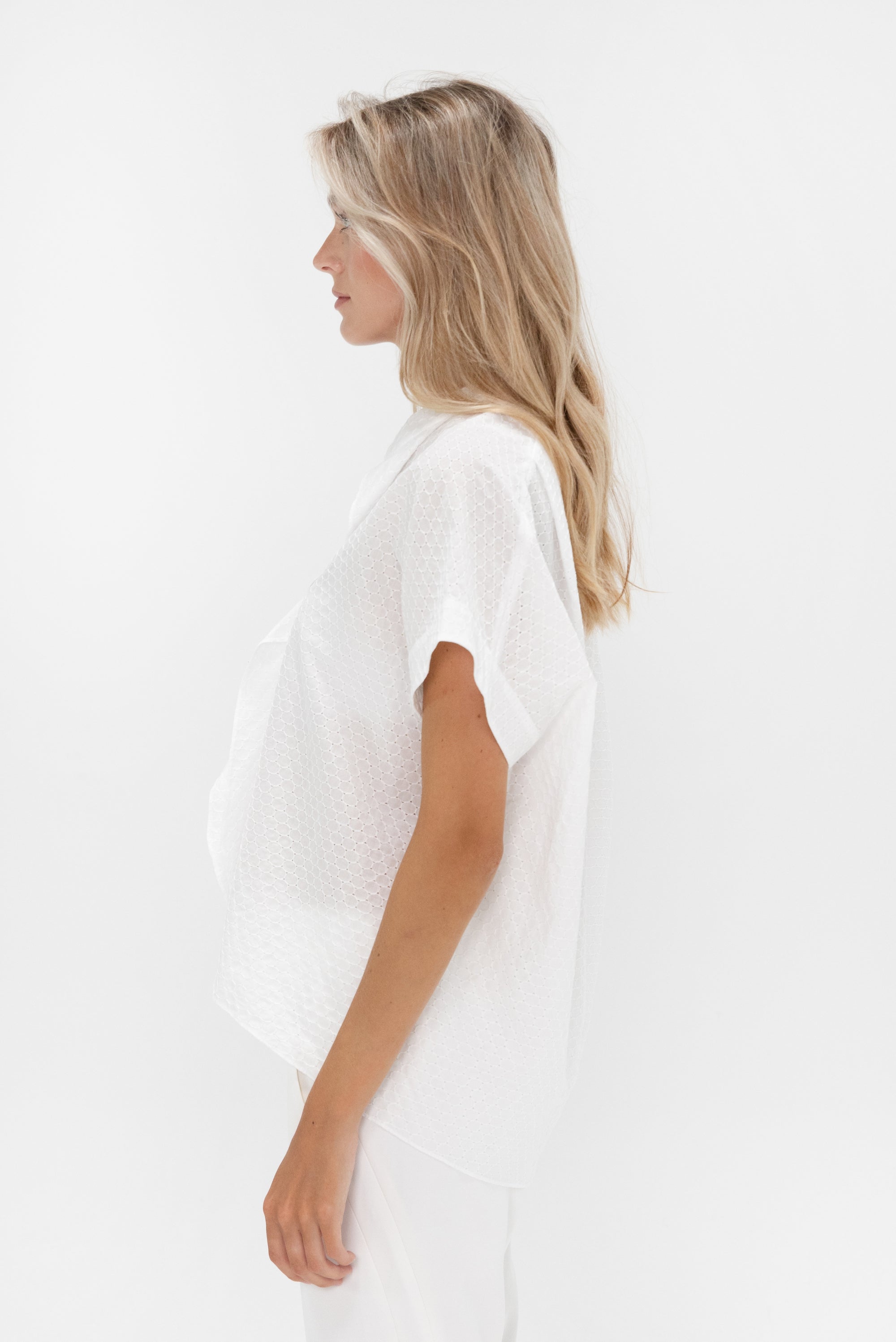 Zero + Maria Cornejo - Fin Gaban Shirt, Chalk