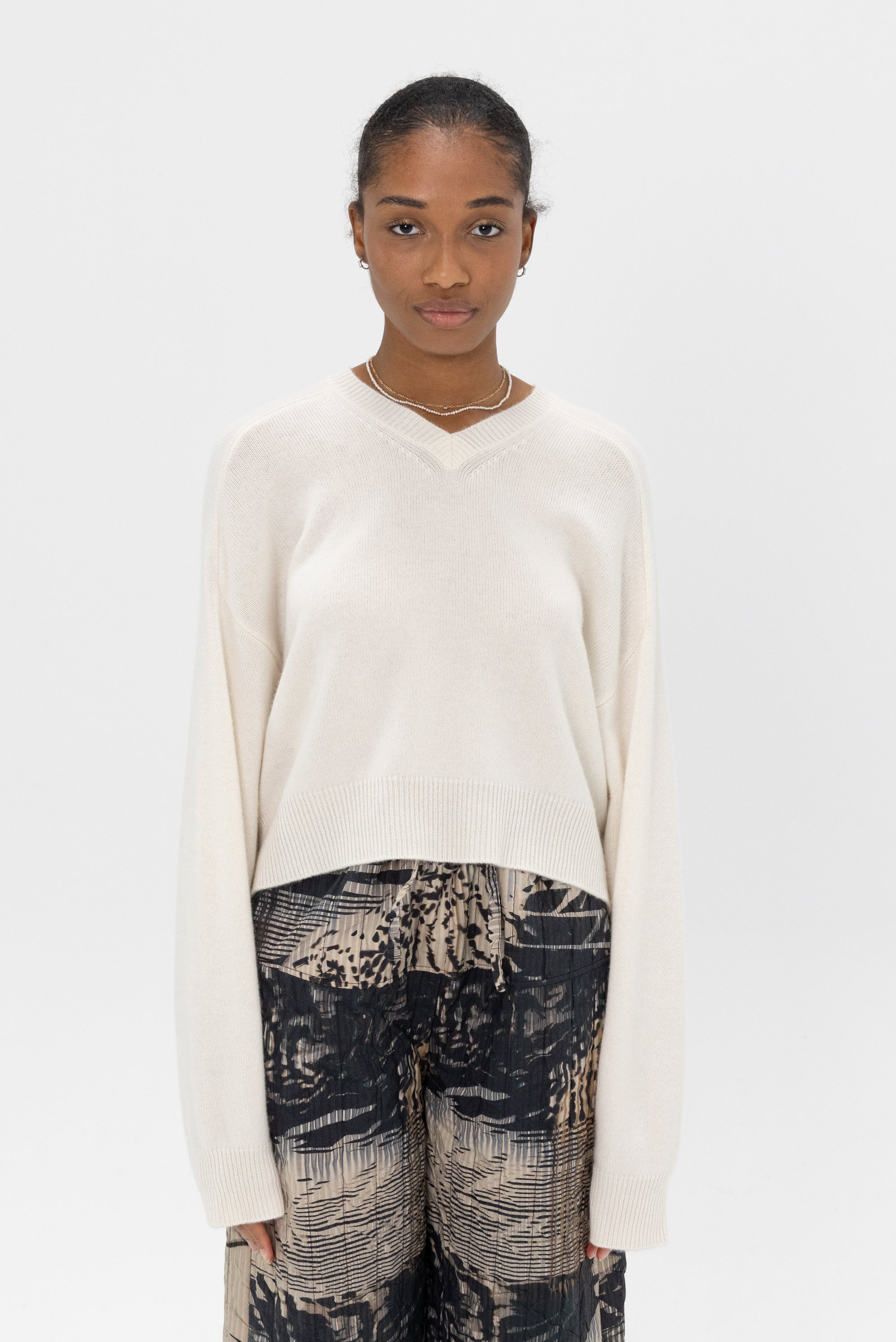 LOULOU STUDIO - Homere Sweater, Ivory