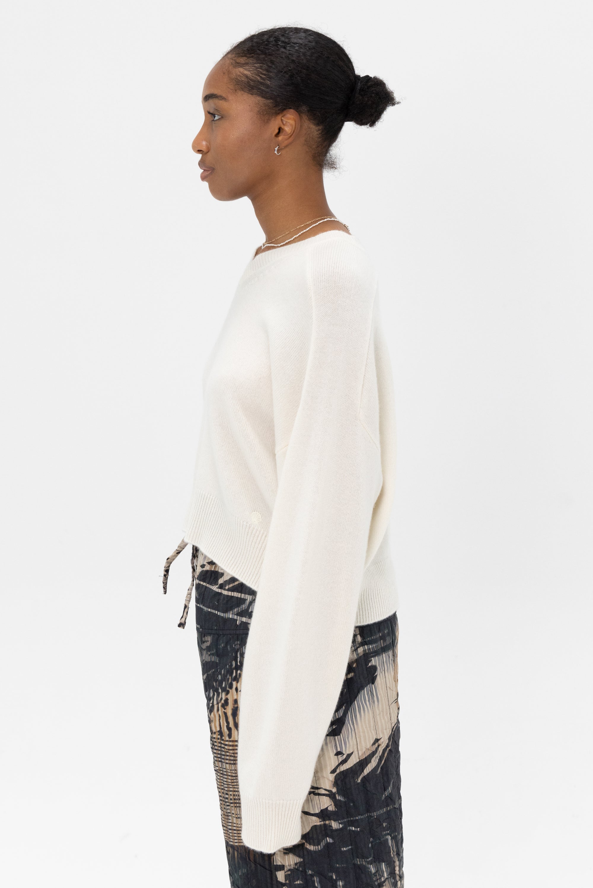 LOULOU STUDIO - Homere Sweater, Ivory