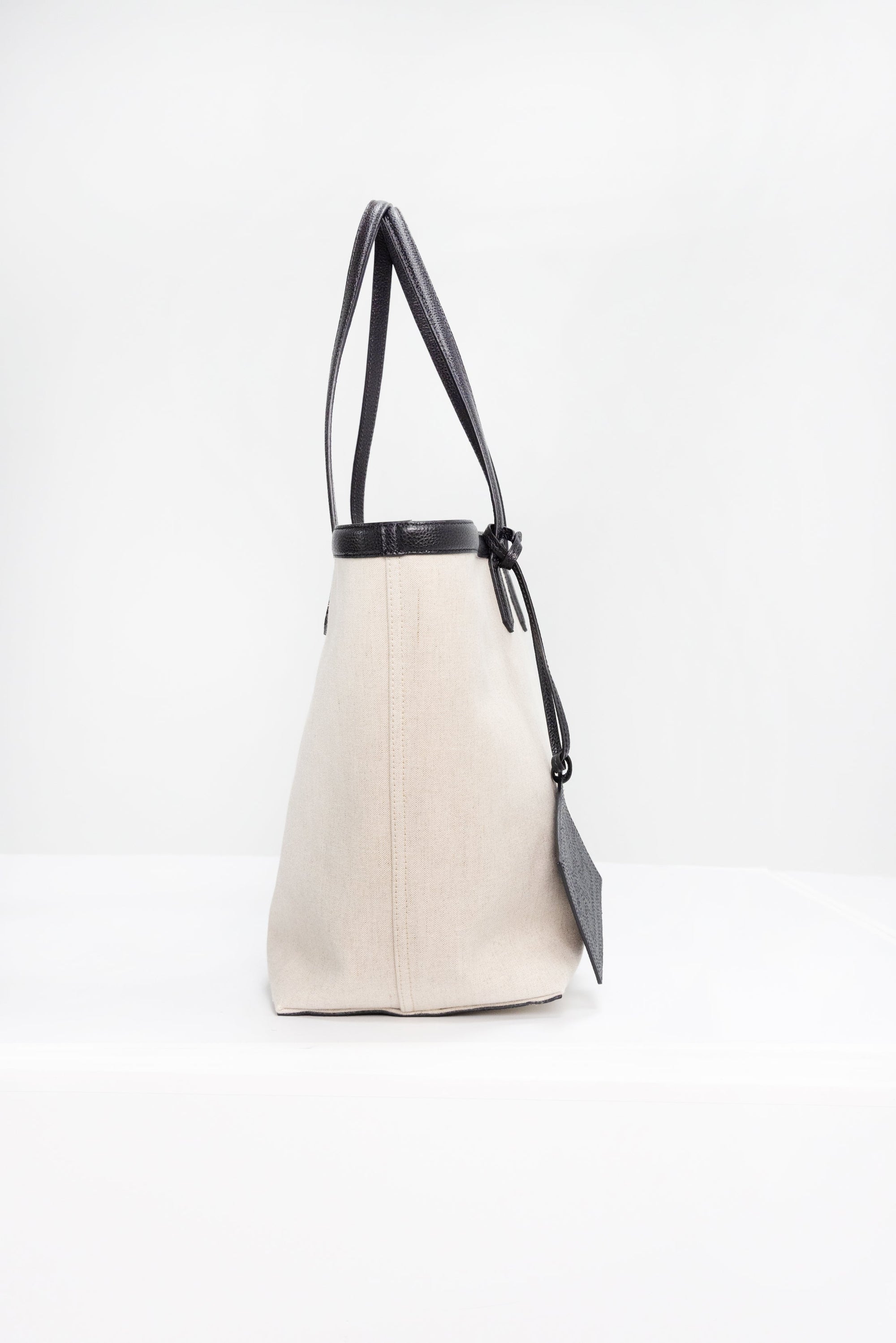 TOTEME - Canvas Travel Tote, Ecru & Black