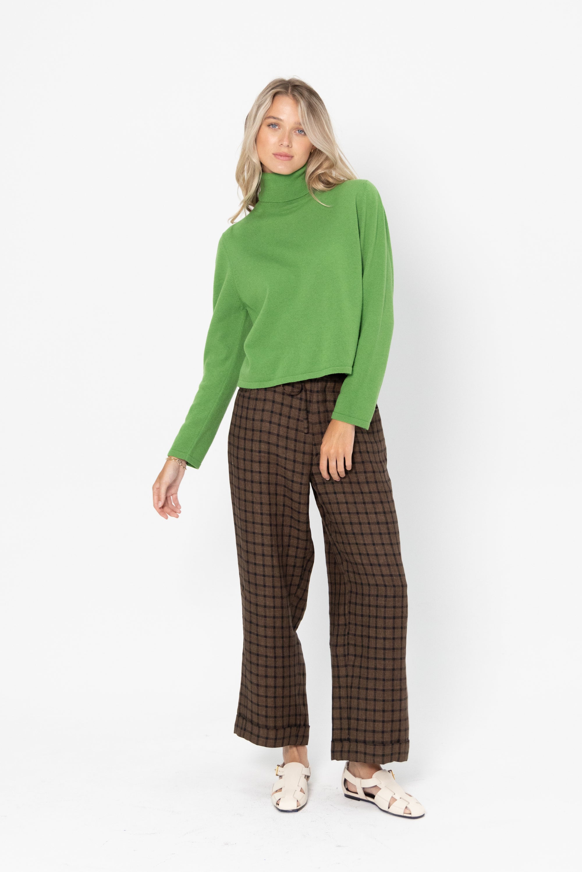 CORDERA - Merino Wool Turtleneck, Herba