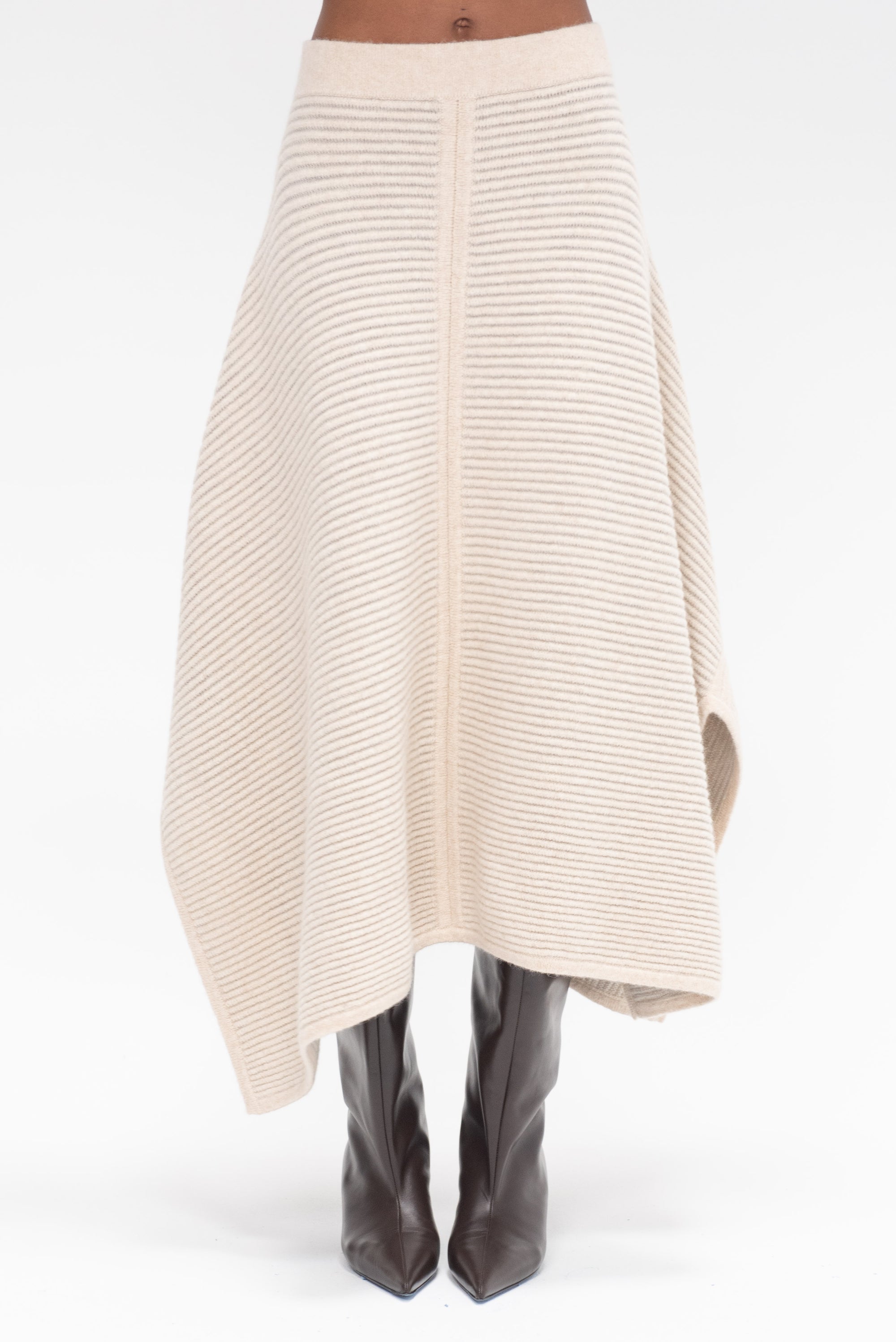 LAUREN MANOOGIAN - Ottoman Panel Skirt, Alabaster & Carrara