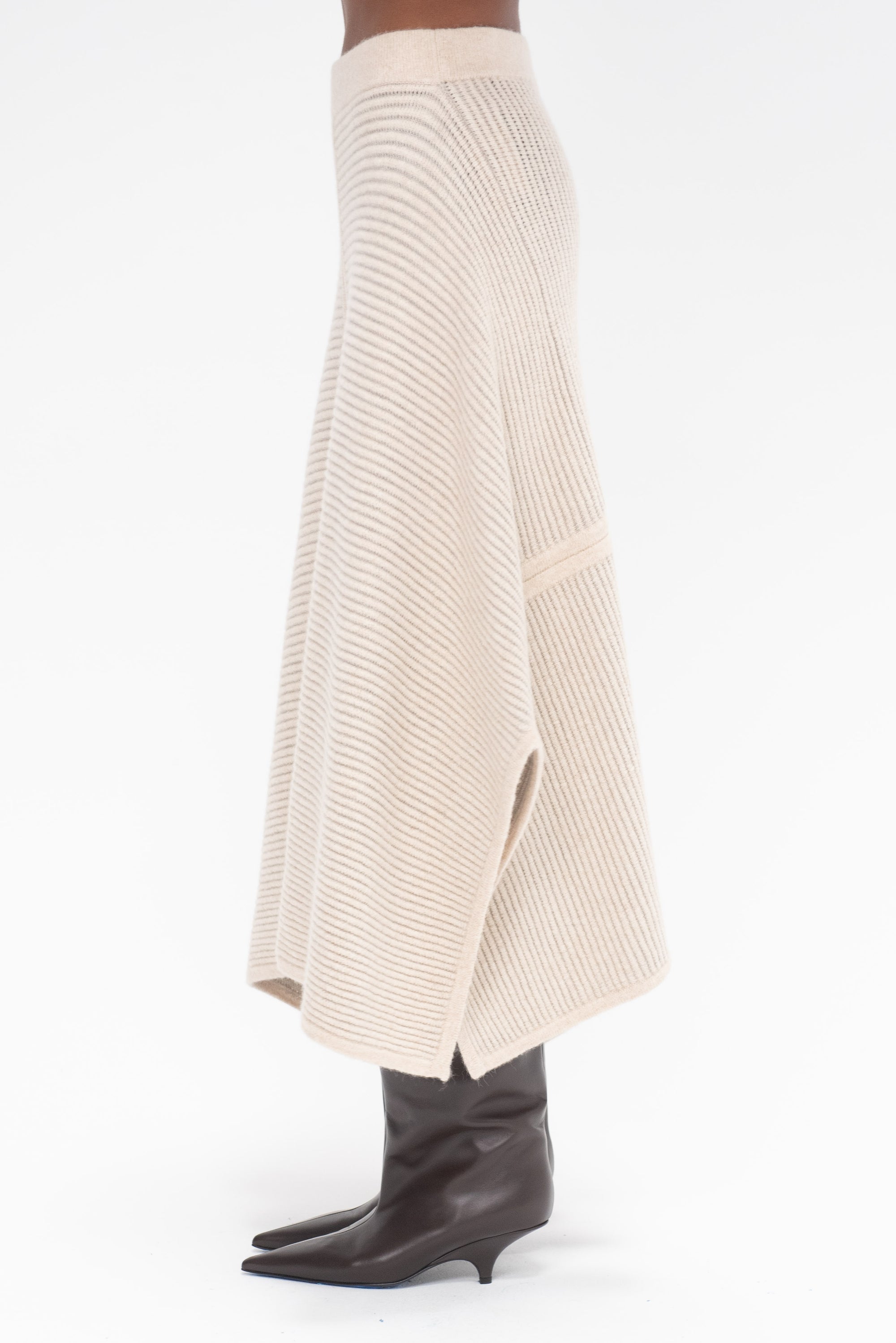 LAUREN MANOOGIAN - Ottoman Panel Skirt, Alabaster & Carrara