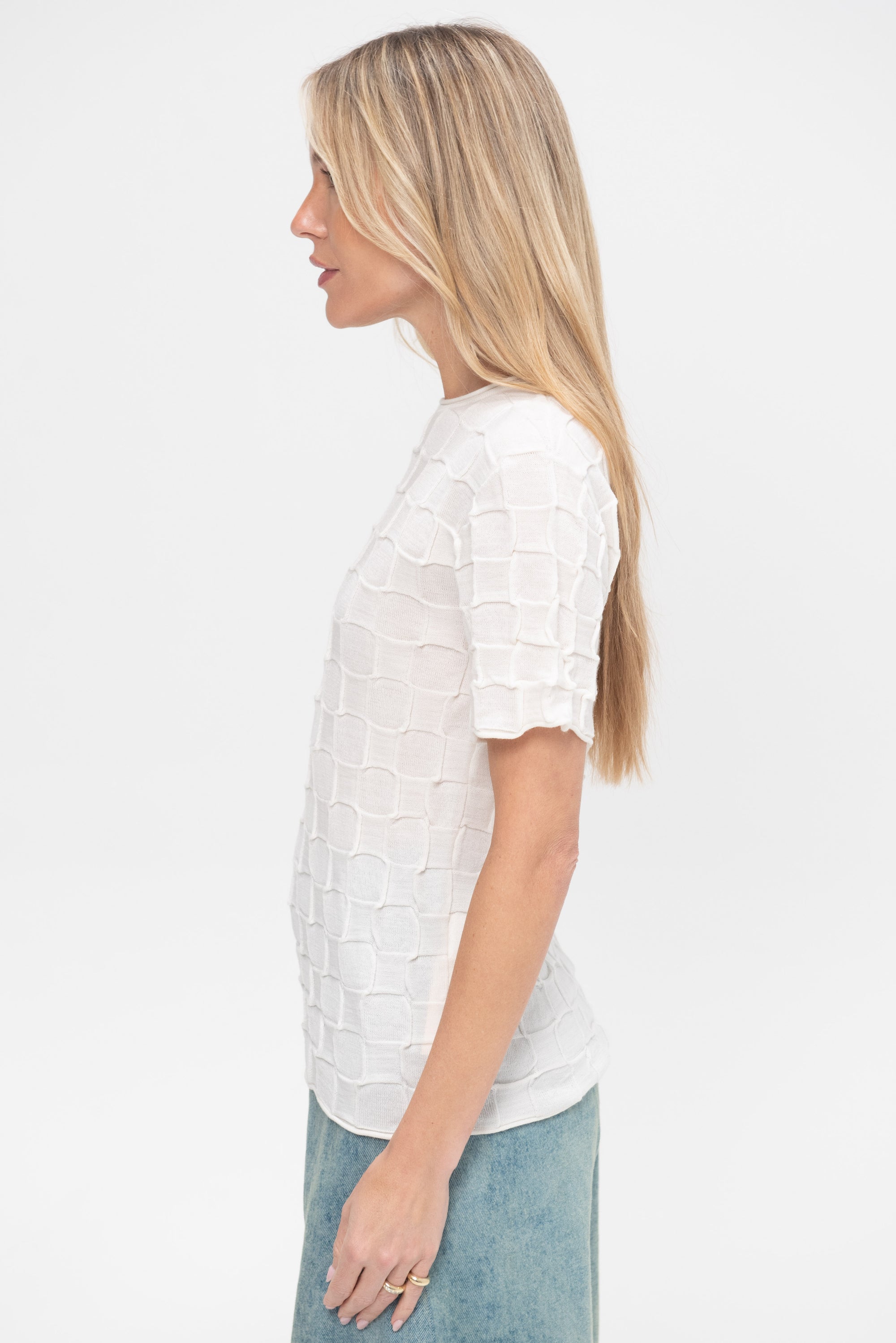 Inlay Tee, White