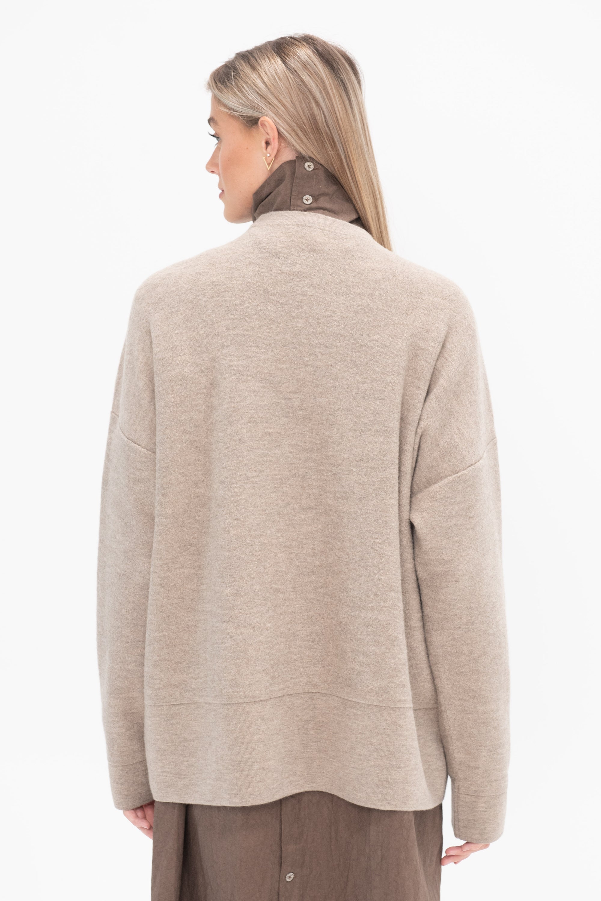 LAUREN MANOOGIAN - Oversized Crewneck, Dust