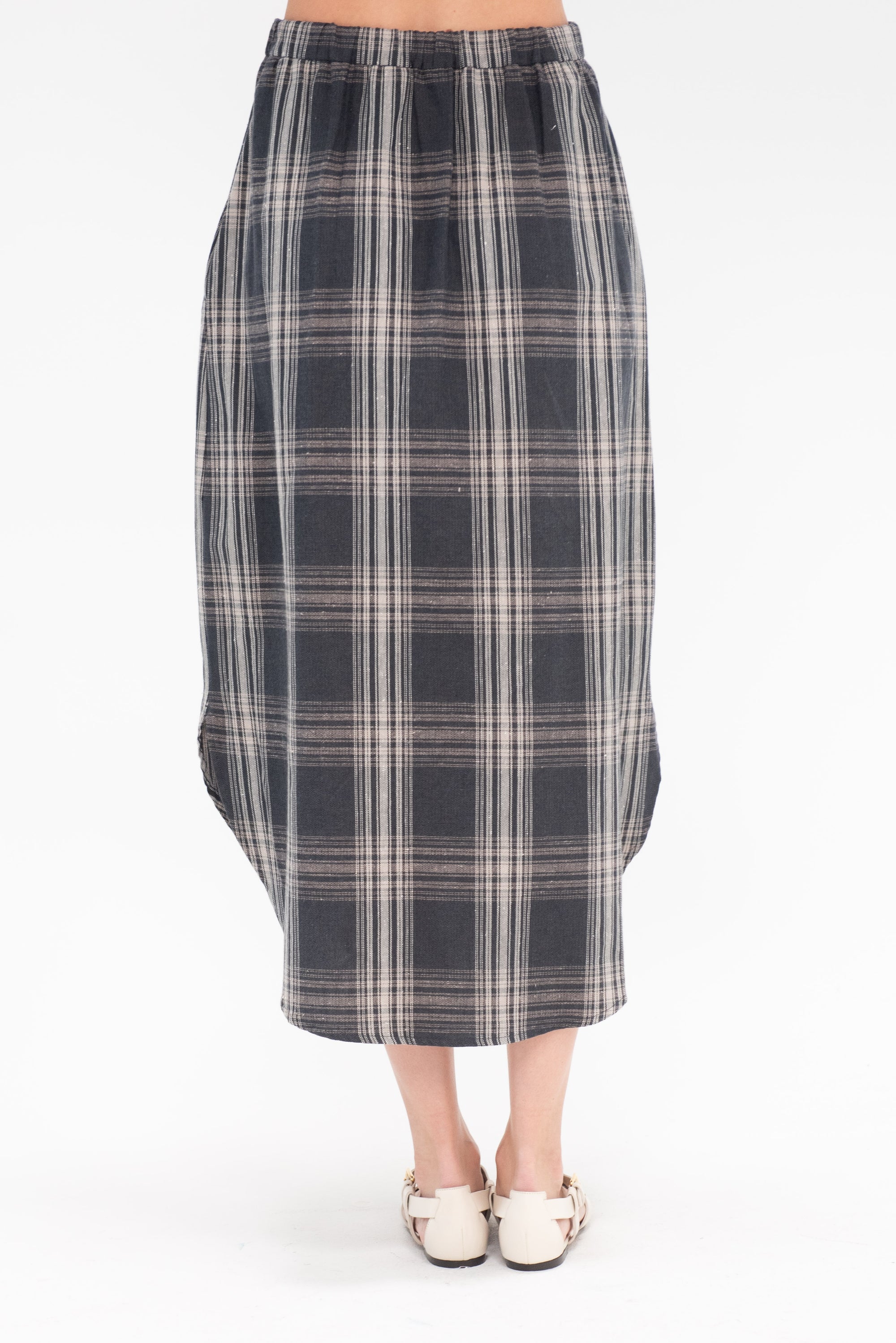 LAUREN MANOOGIAN - Plaid Placket Skirt, Plaid