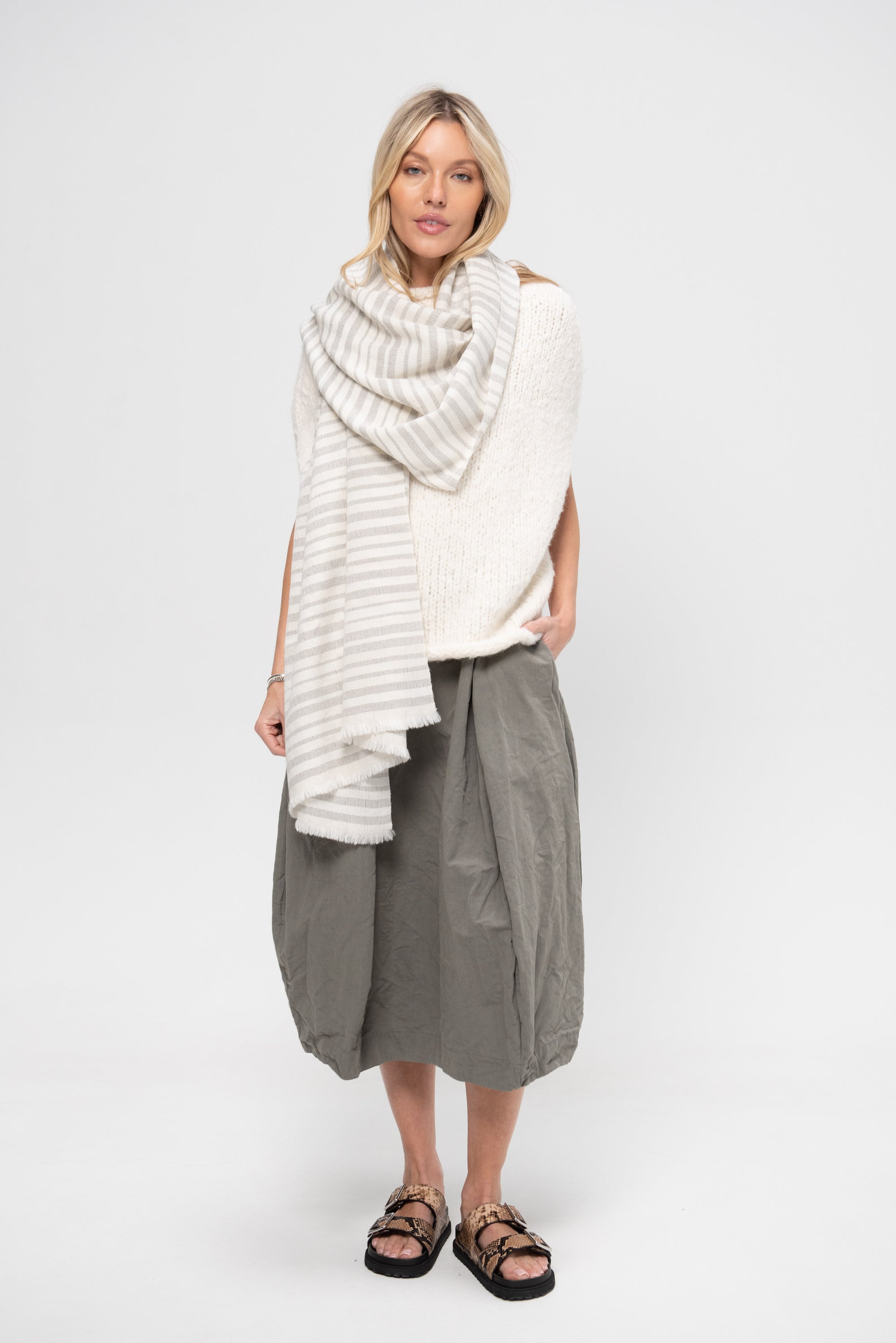 Handwoven Fine Lines Wrap