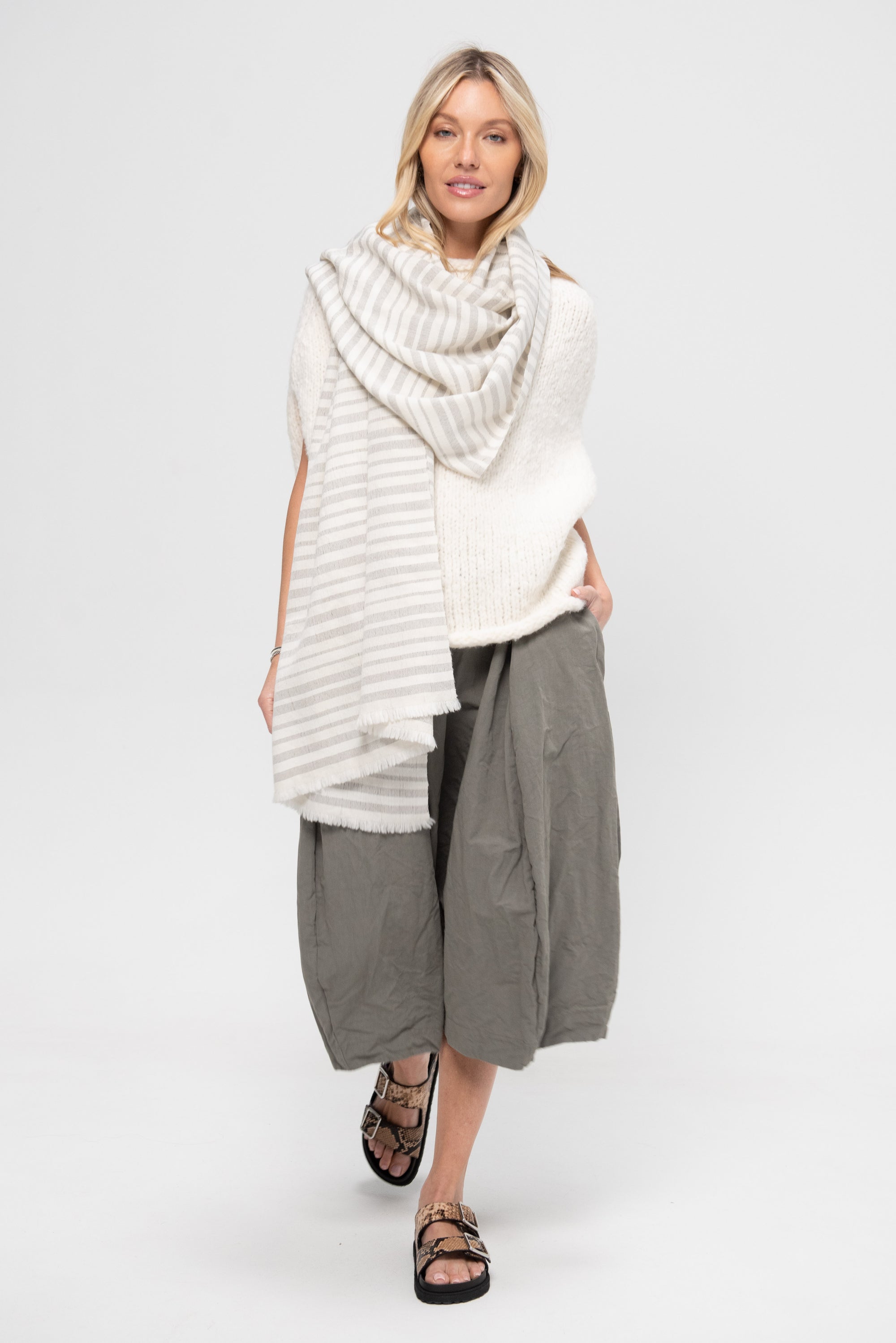 Handwoven Fine Lines Wrap