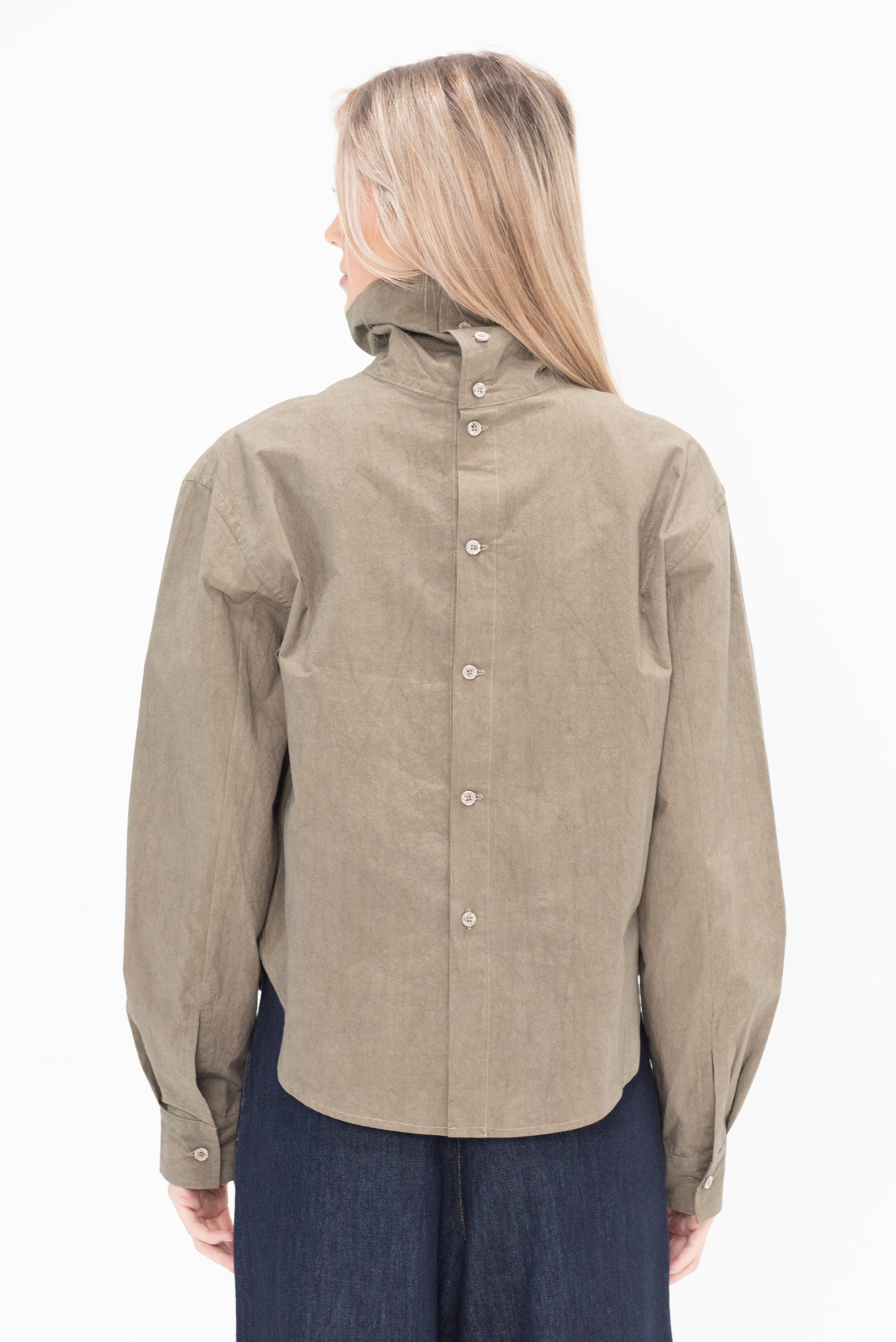 LAUREN MANOOGIAN - Soft Collar Shirt, Clay