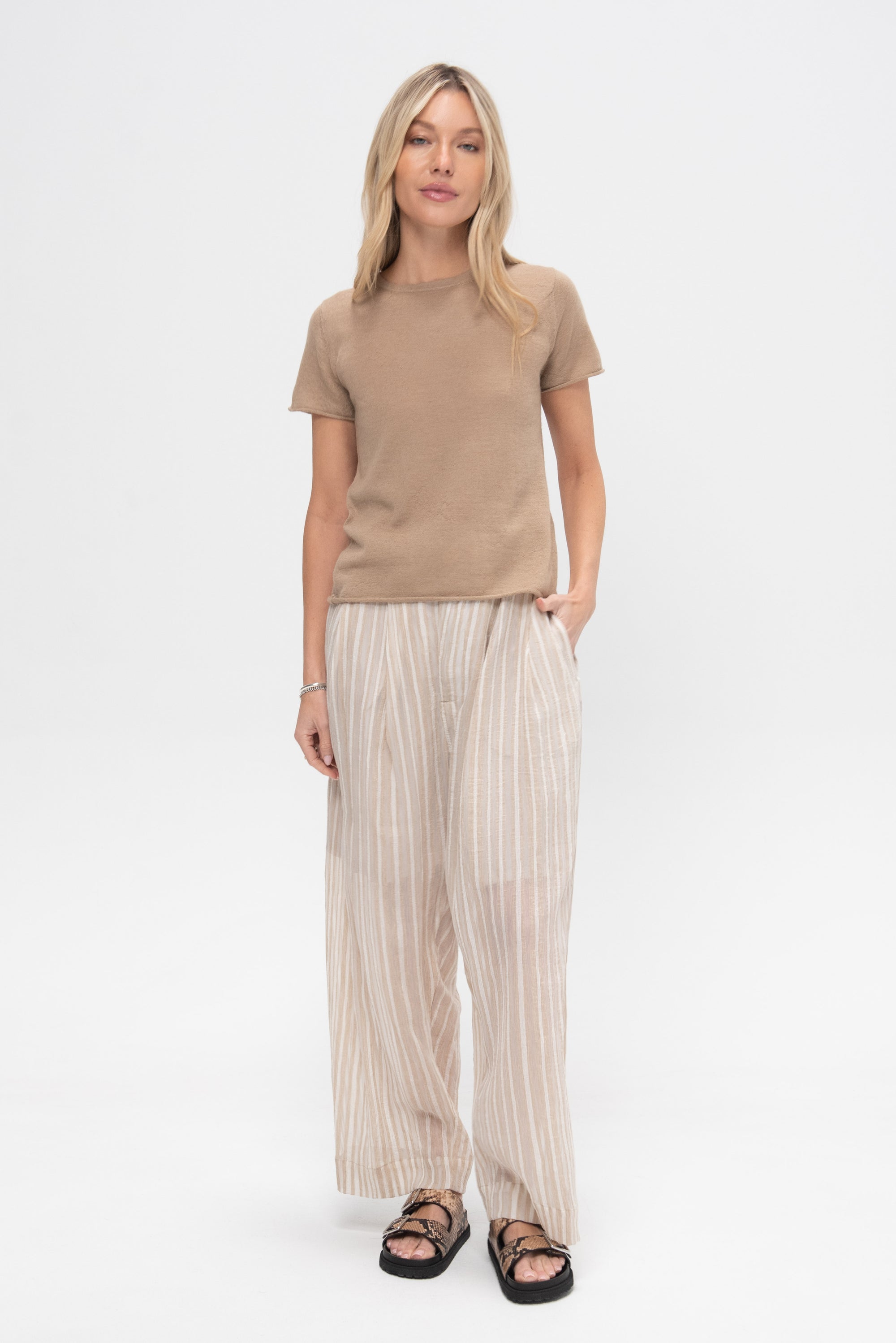 Lines Trouser, Camel