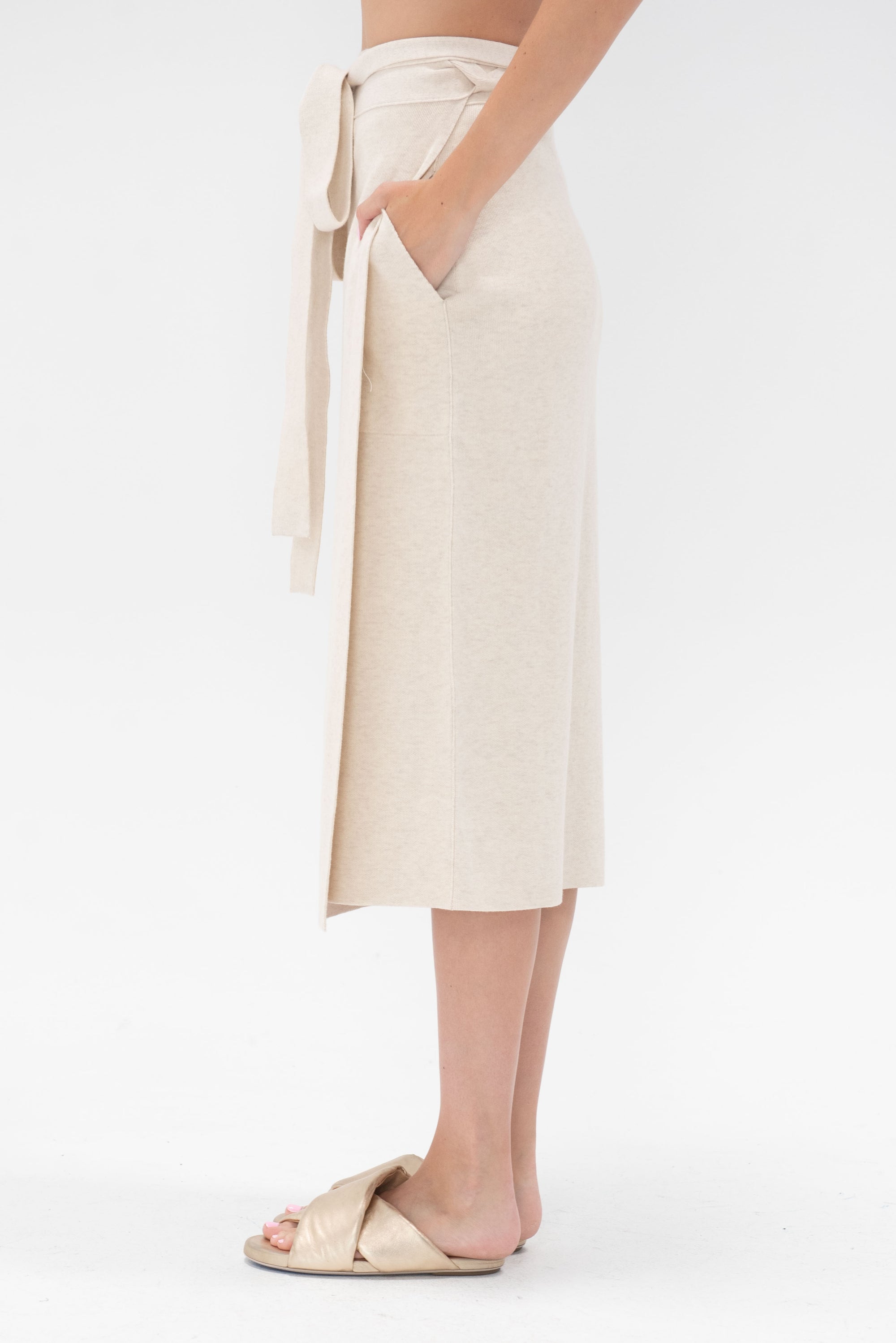 Lauren Manoogian - Double Knit Wrap Skirt, Hessian