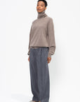 Belted Relaxed Pants, Asphalt