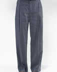 Belted Relaxed Pants, Asphalt