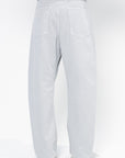 Twisted Belted Pants, Blue Grey