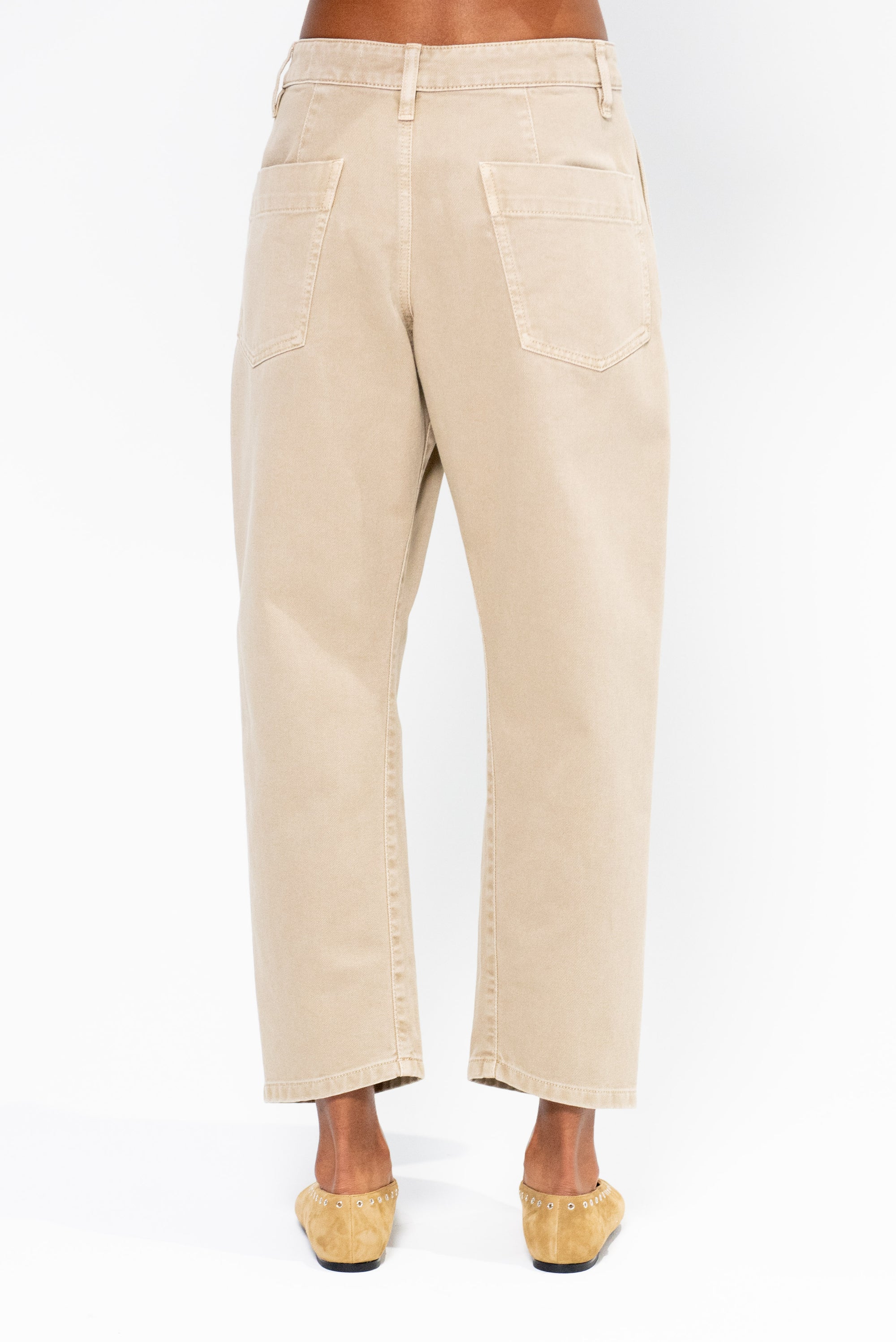 Twisted Pants, Natural Beige