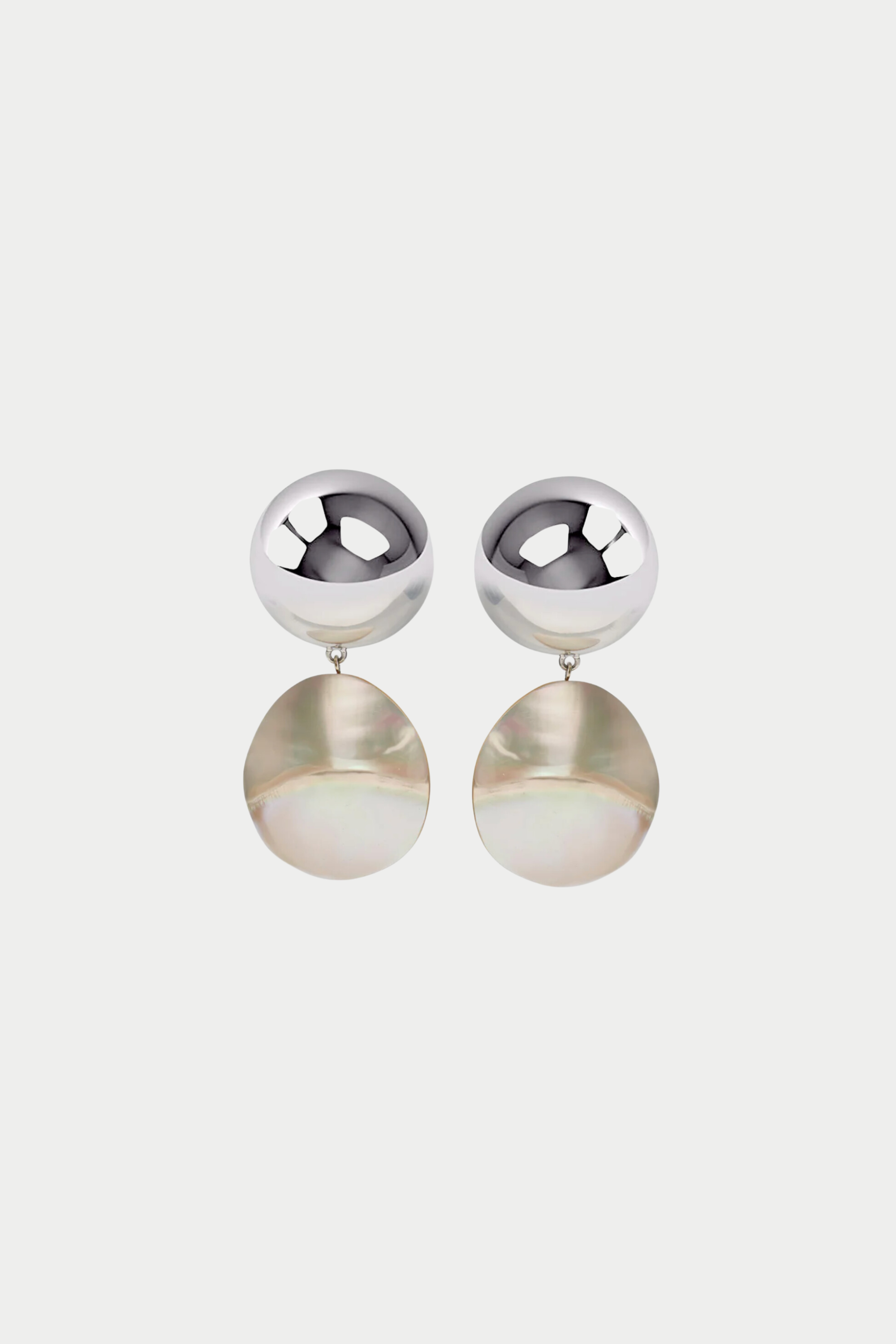 LIZZIE FORTUNATO JEWELS - Rodan Pearl Earrings, Silver