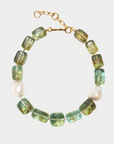 LIZZIE FORTUNATO JEWELS - Delphine Collar, Sea Green