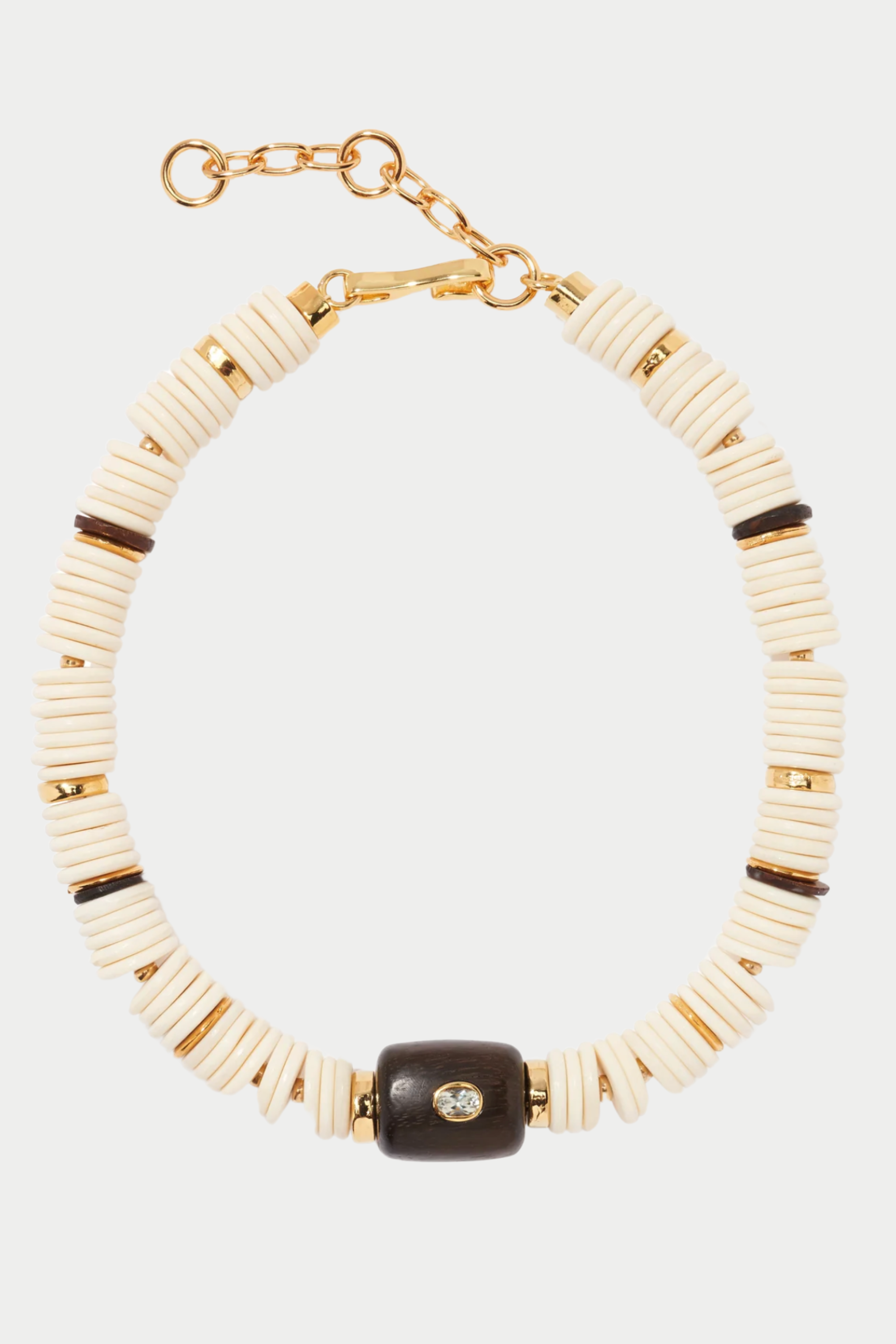 LIZZIE FORTUNATO JEWELS - New Moon Collar, White