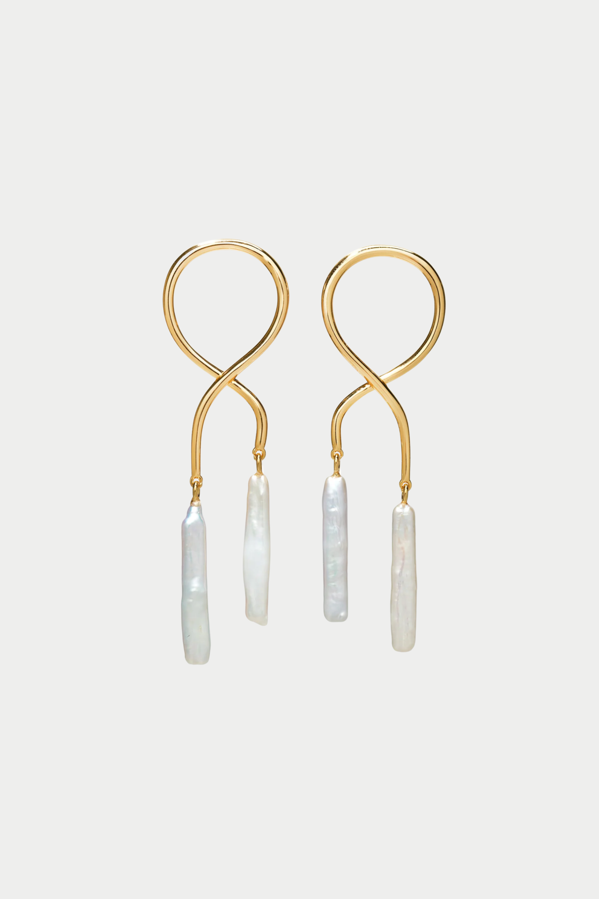 LIZZIE FORTUNATO JEWELS - Etienne Earrings, Stick Pearl