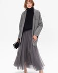 LOUIZA BABOURYAN - Long Skirt, Grey