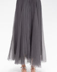 LOUIZA BABOURYAN - Long Skirt, Grey