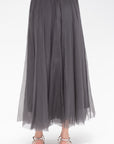 LOUIZA BABOURYAN - Long Skirt, Grey