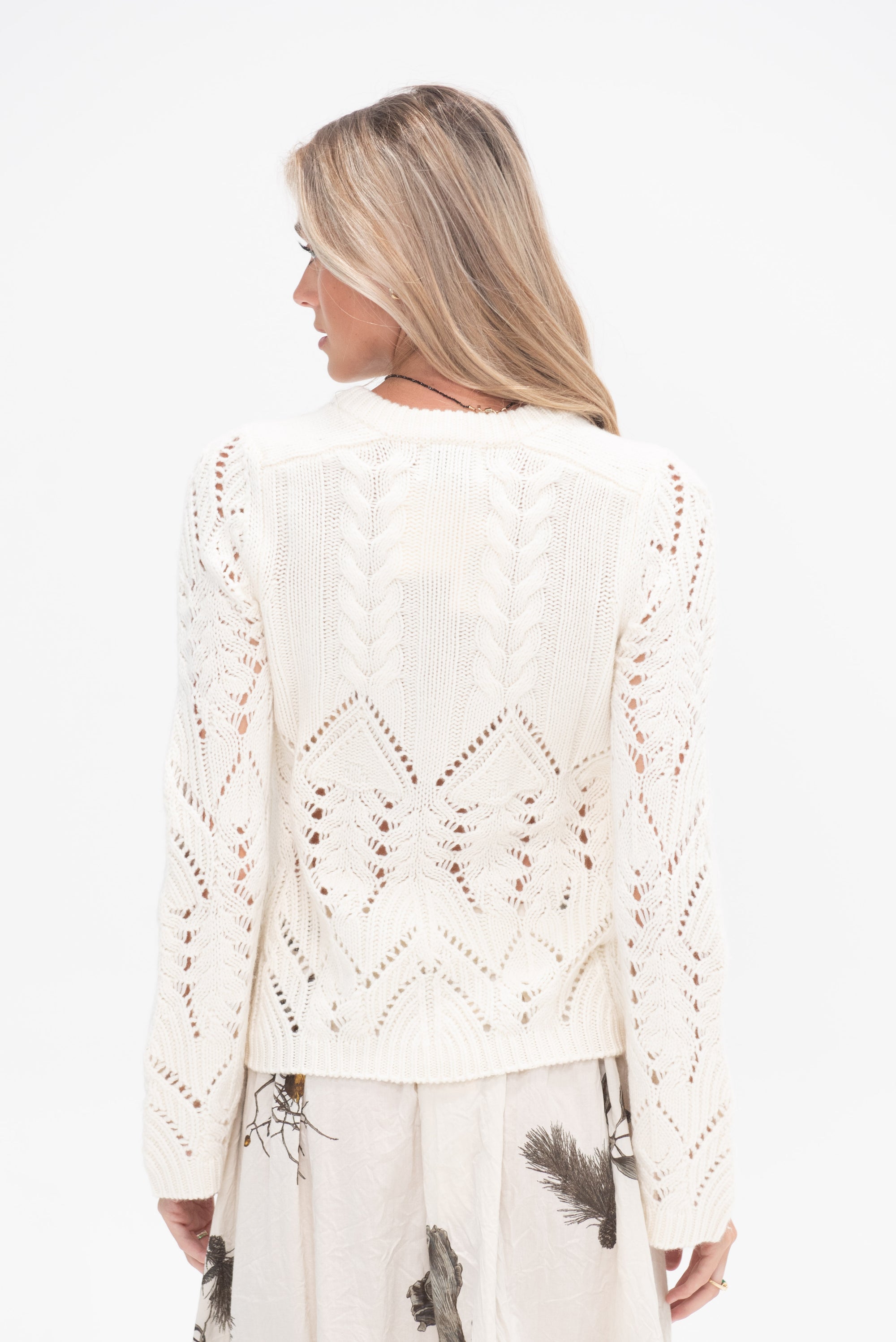 LOULOU STUDIO - Frutos Cardigan, Ivory