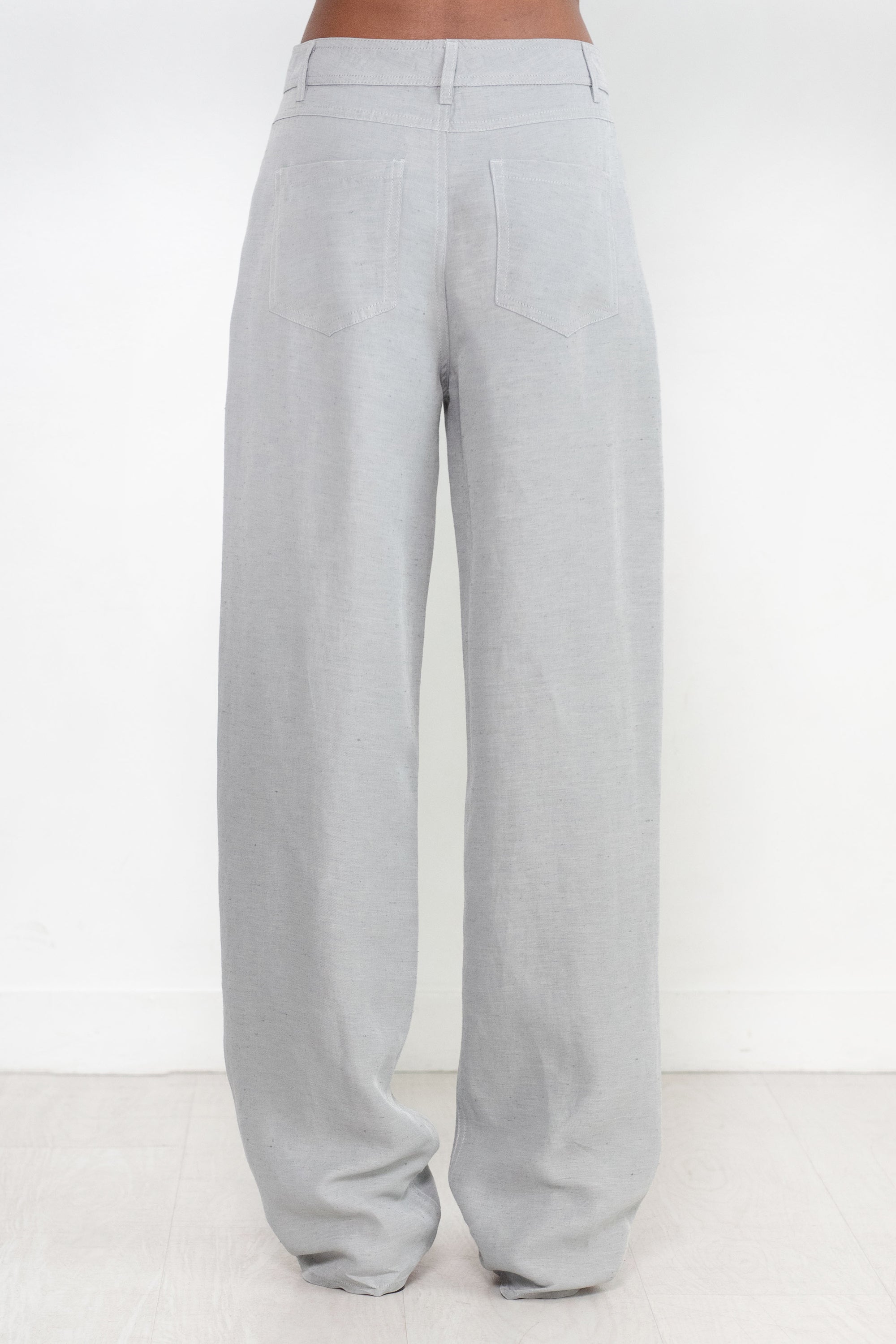 LOULOU STUDIO - Peran Pants, Pearl Grey Melange