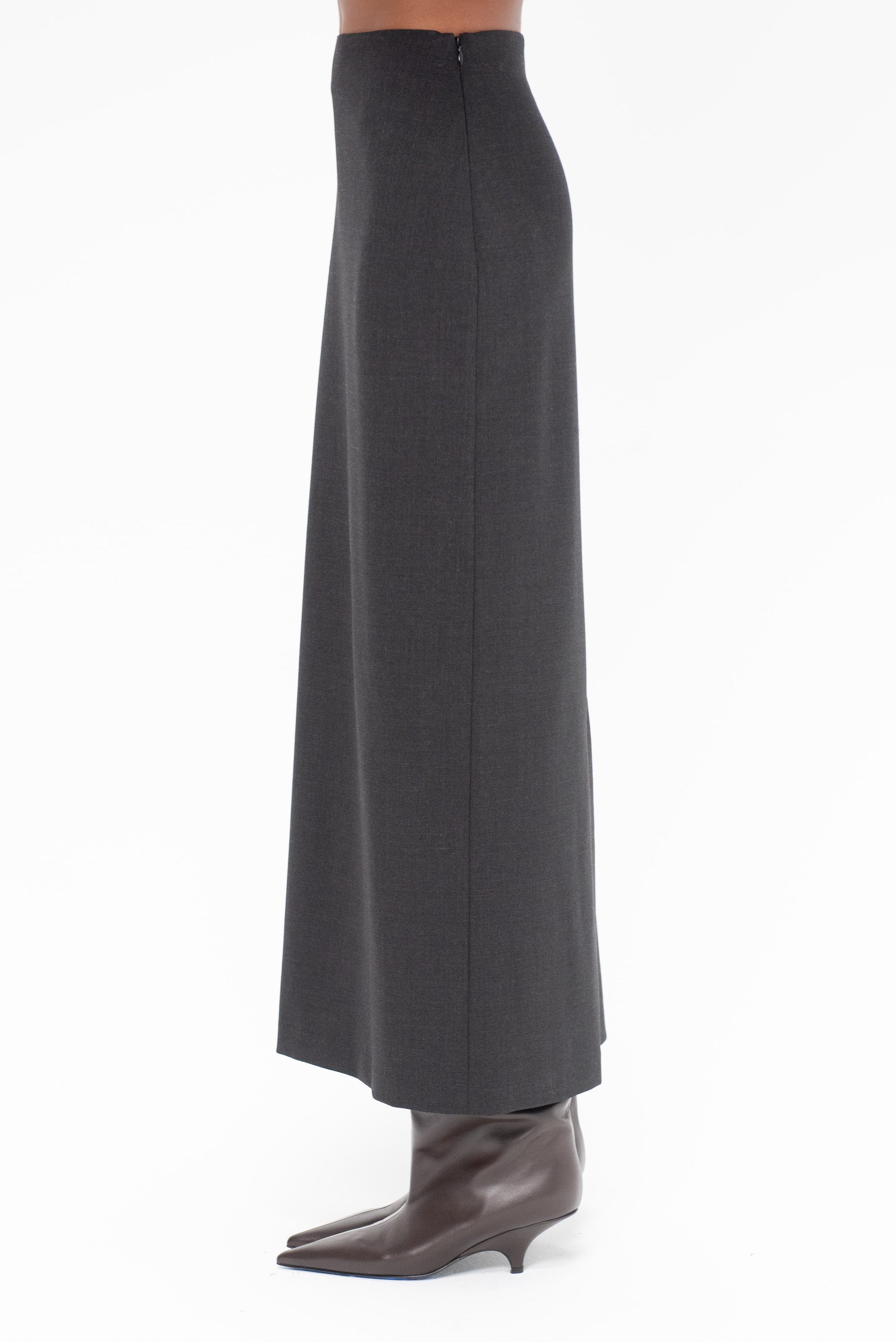 LOULOU STUDIO - Samos Skirt, Anthracite