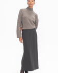 LOULOU STUDIO - Samos Skirt, Anthracite