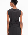 LOULOU STUDIO - Teora Sleeveless Vest, Anthracite