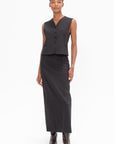 LOULOU STUDIO - Teora Sleeveless Vest, Anthracite