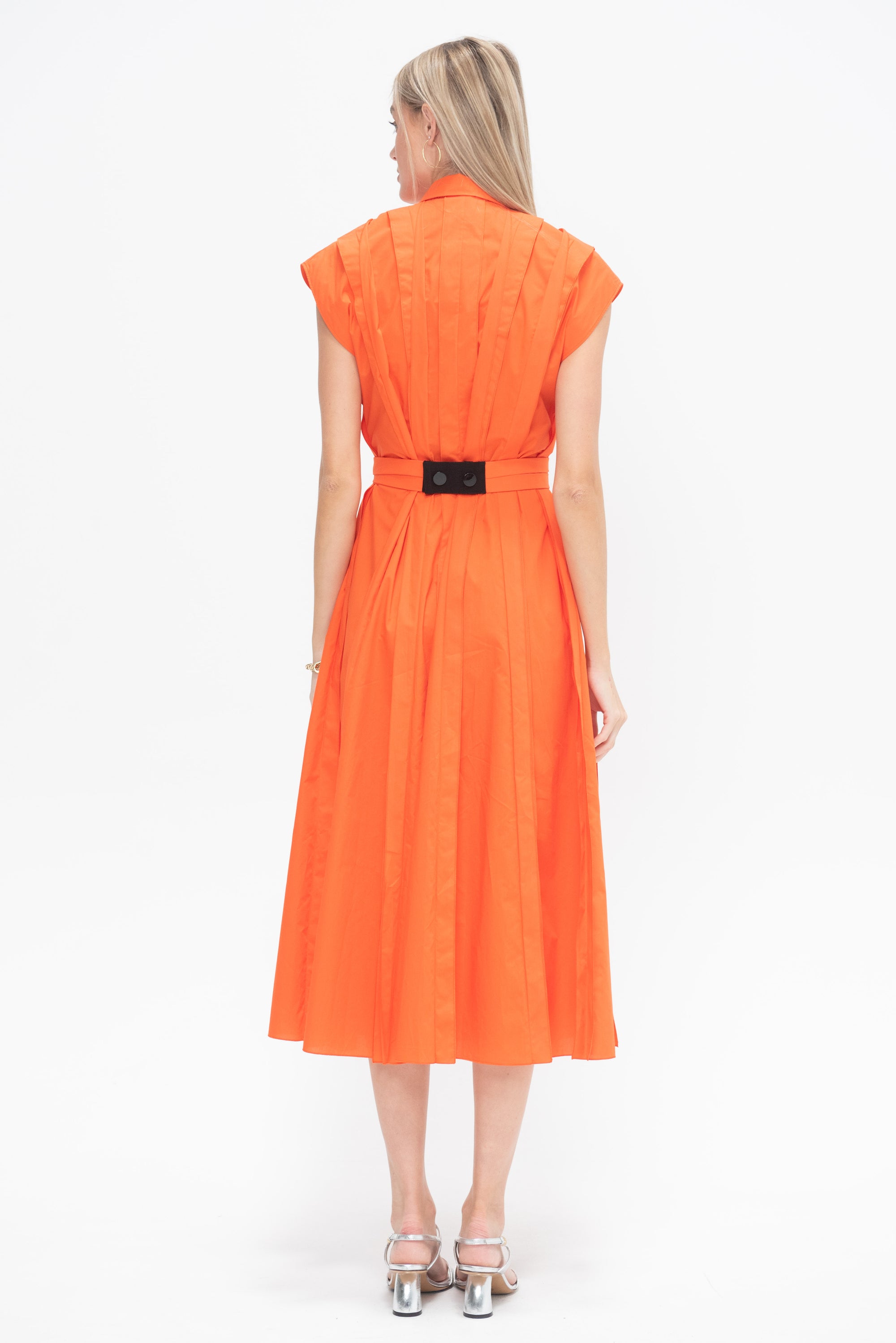 Dress, Red Orange