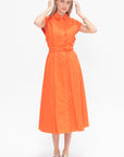 Dress, Red Orange