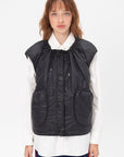 MARFA STANCE - Parachute Vest, Black and White and Stone