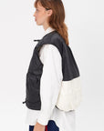 MARFA STANCE - Parachute Vest, Black and White and Stone